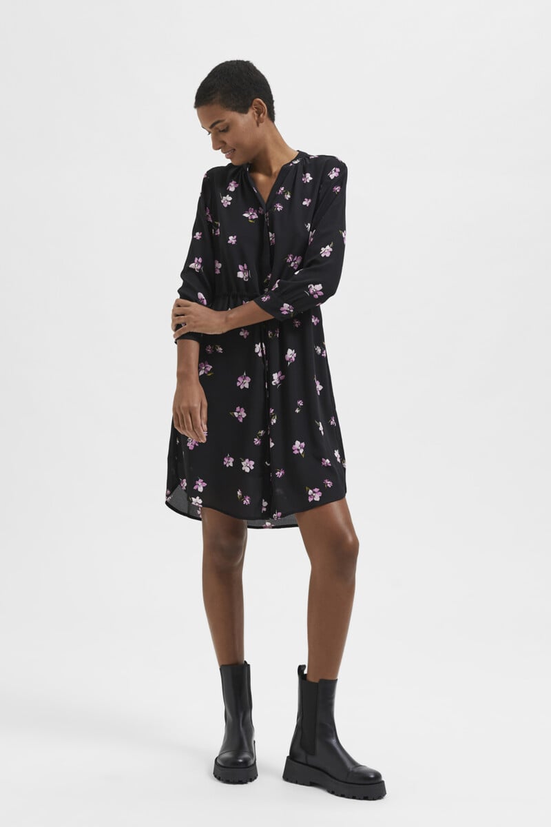 pedro del hierro Vestido camisero de manga larga confeccionado con materiales reciclados ÚLTIMAS EDICIONES