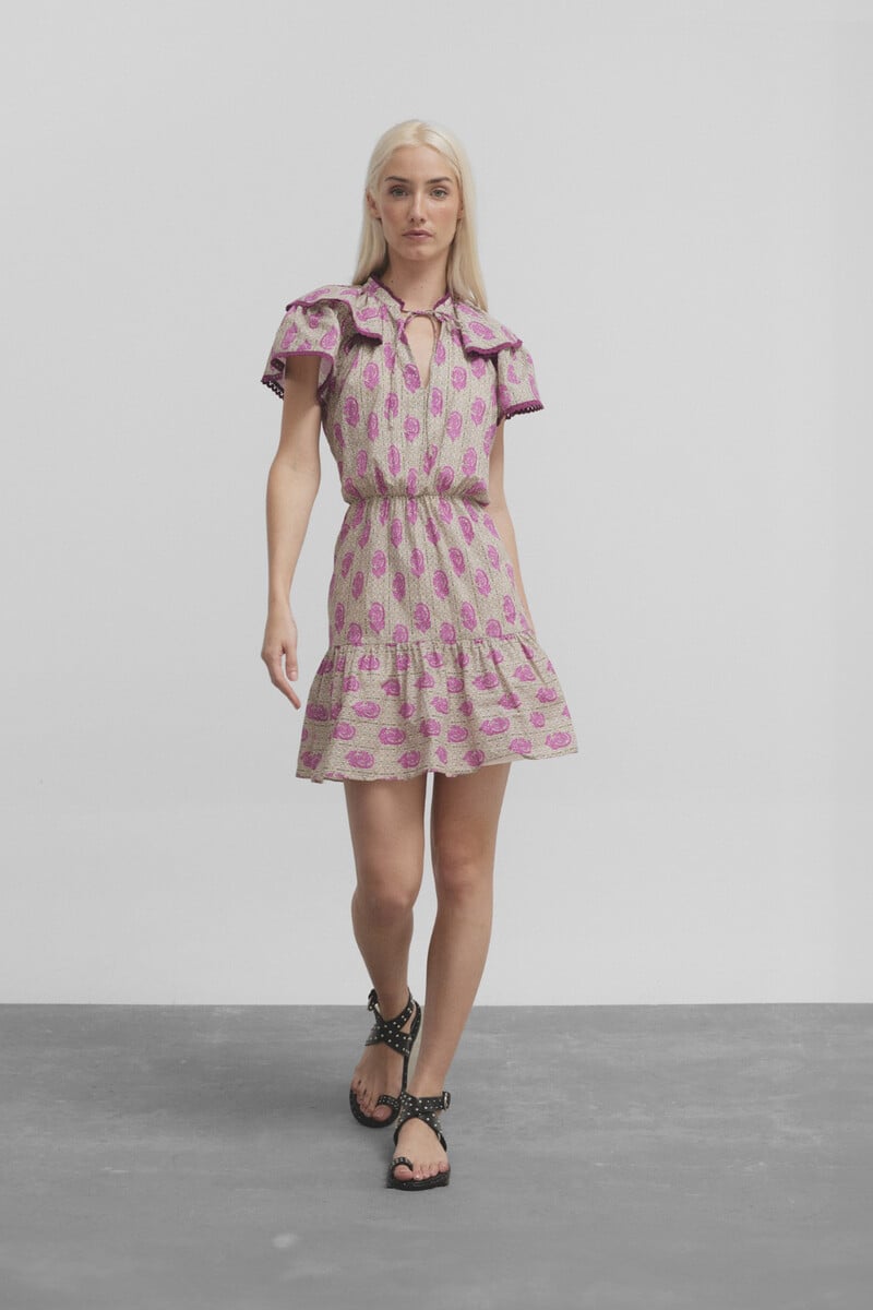 pedro del hierro Vestido mini estampado flores Último día