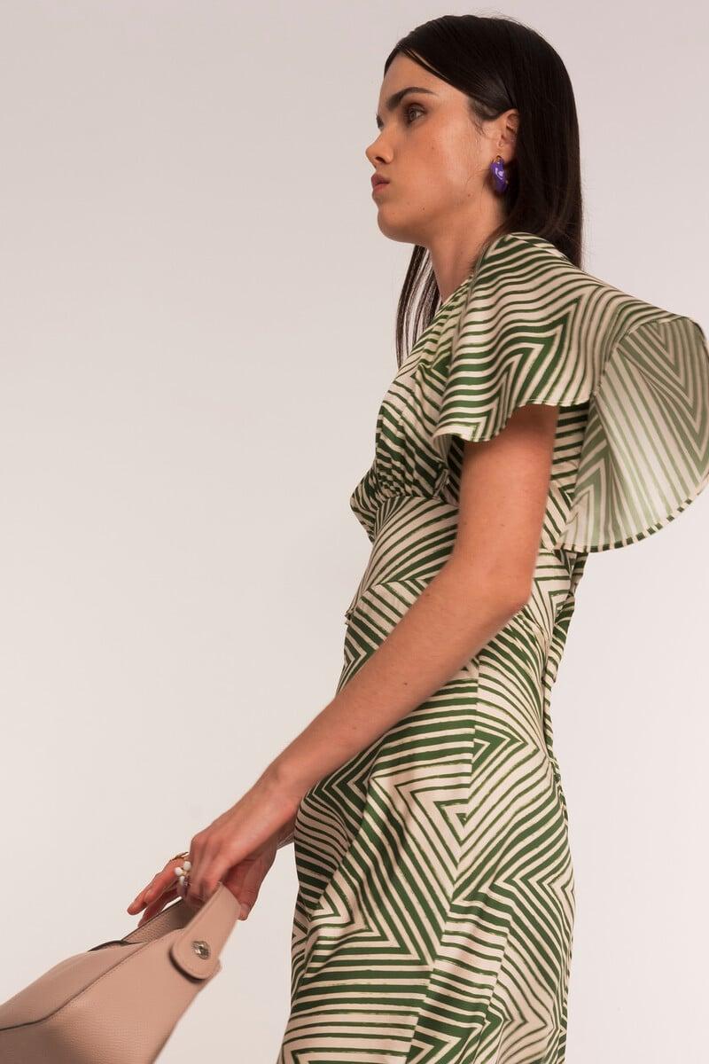 pedro del hierro Vestido midi zigzag Solo hoy