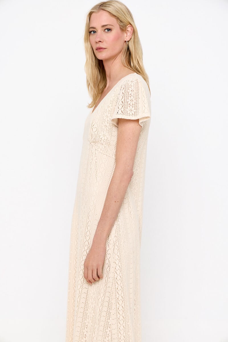 pedro del hierro Vestido efecto encaje Oferta especial de fábrica