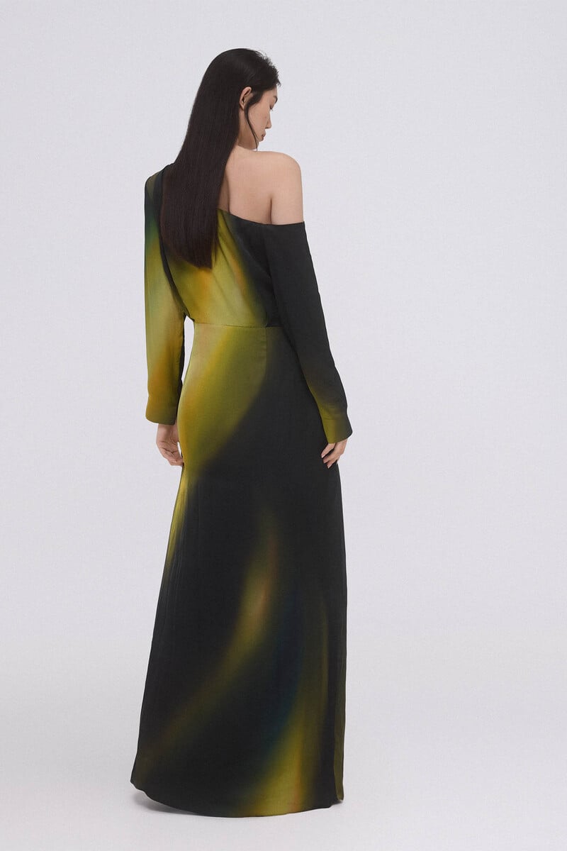 pedro del hierro Vestido estampado largo Promoción trimestral
