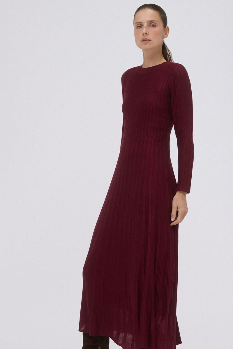 pedro del hierro Vestido de punto canalé