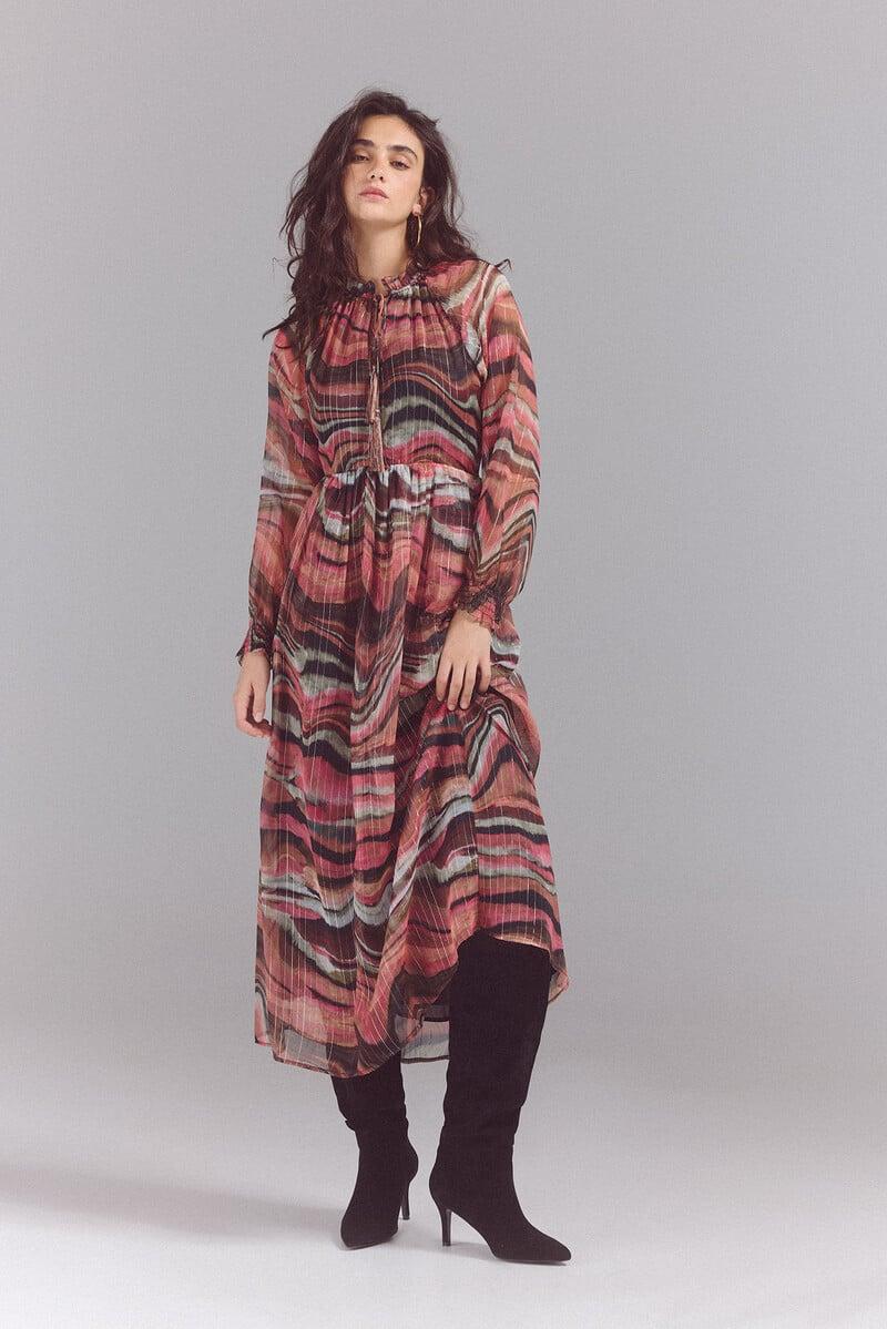 pedro del hierro Vestido midi estampado Ahorra y exporta