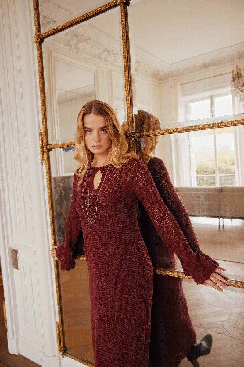 pedro del hierro Olaya. Vestido largo punto En oferta