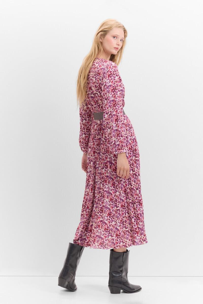 pedro del hierro Vestido falda plisada Oferta exclusiva