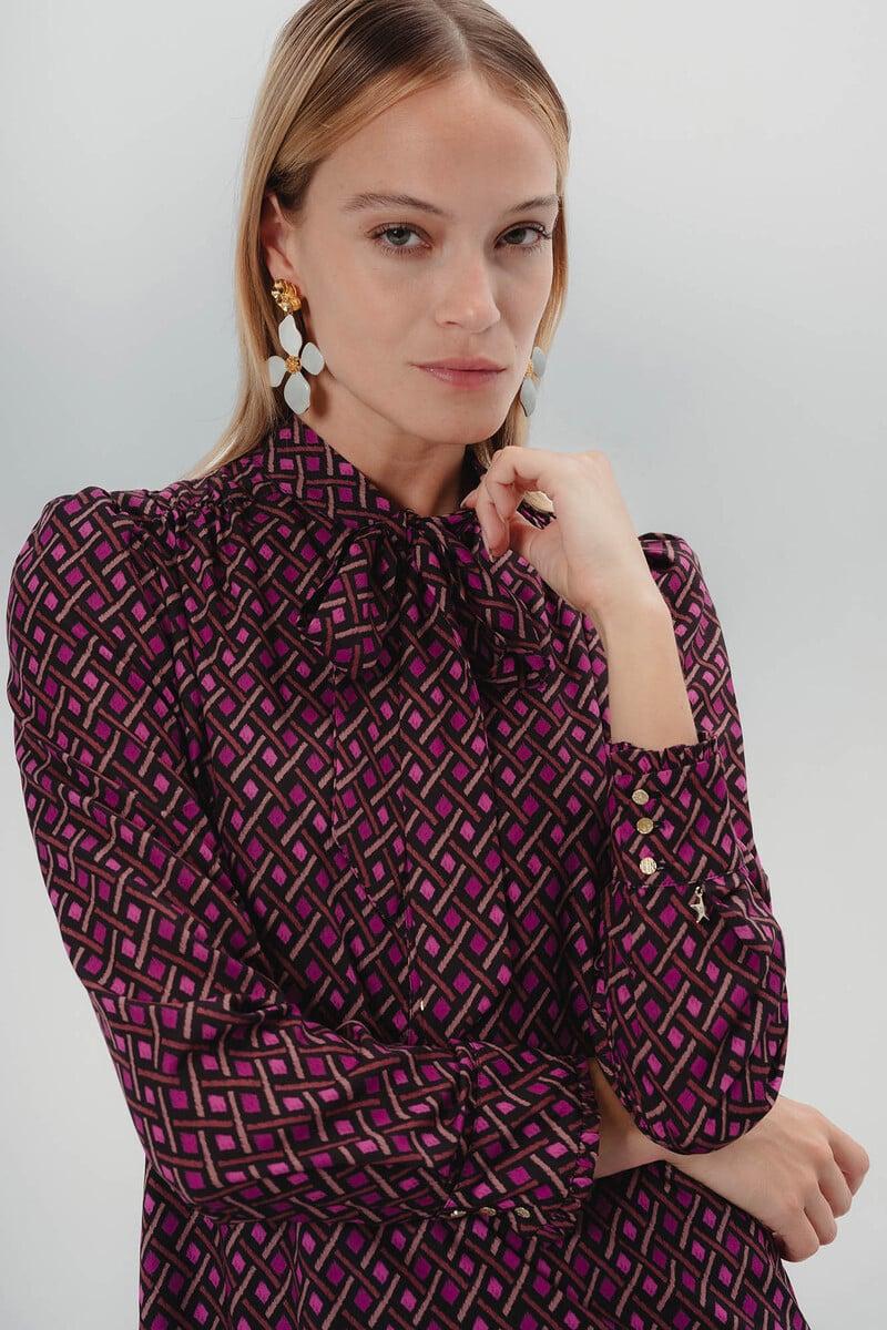 pedro del hierro Vestido corto con lazo Elena Última moda