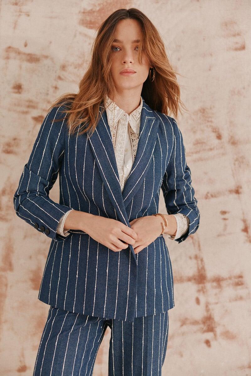 pedro del hierro Elvira. Blazer rayas Outlet online