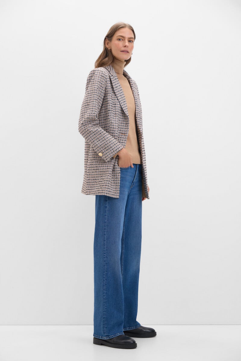 pedro del hierro Blazer levita cuadros Rebajas de fábrica