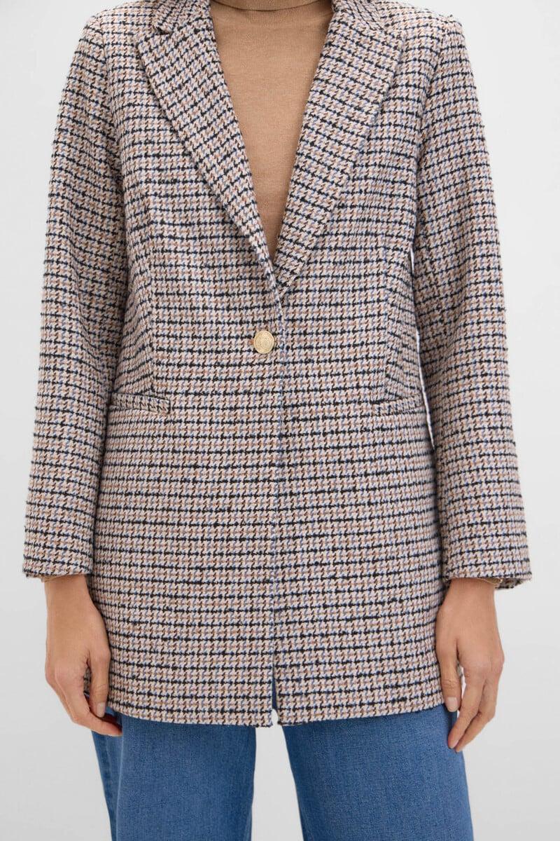 pedro del hierro Blazer levita cuadros Rebajas de fábrica