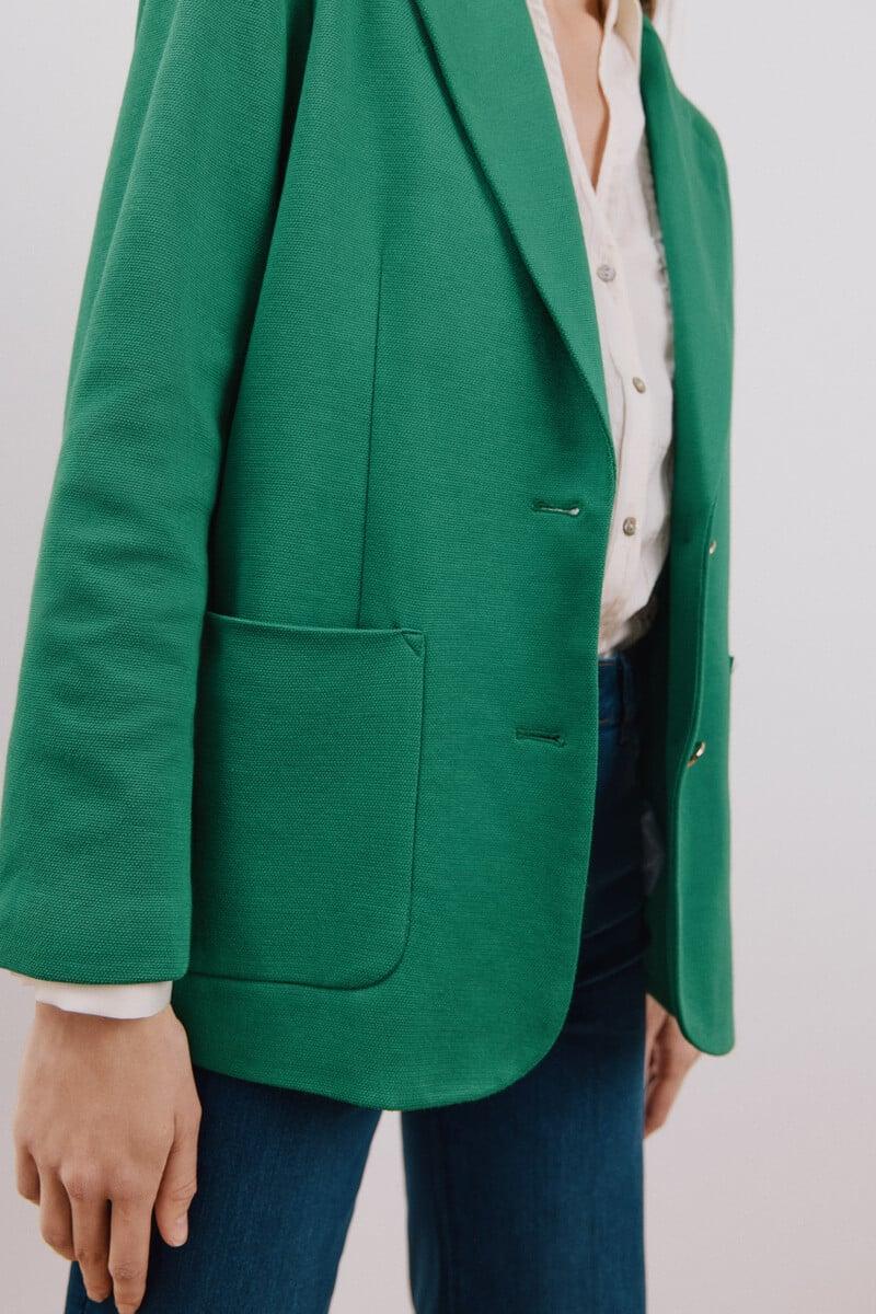 pedro del hierro Blazer de punto piqué Ventas relámpago