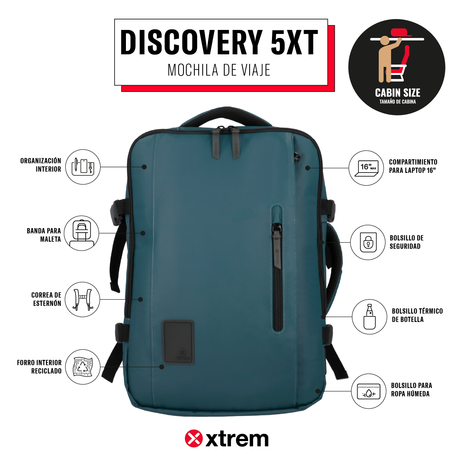 saxoline Mochila de viaje Discovery eternity Envío internacional gratuito