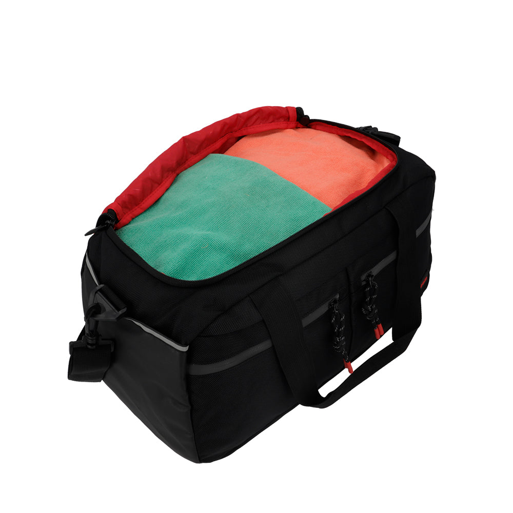 saxoline Bolso deportivo Quest negro/rojo Descuento