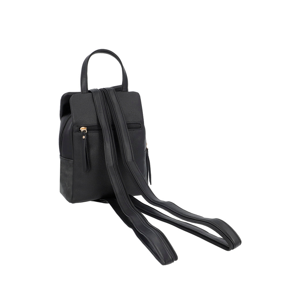 saxoline Mochila Manhattan negra mediana Ahorra y exporta