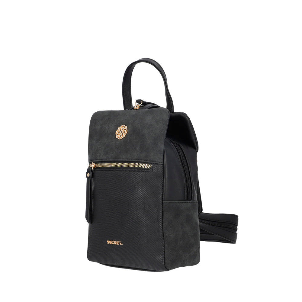 saxoline Mochila Manhattan negra mediana Ahorra y exporta
