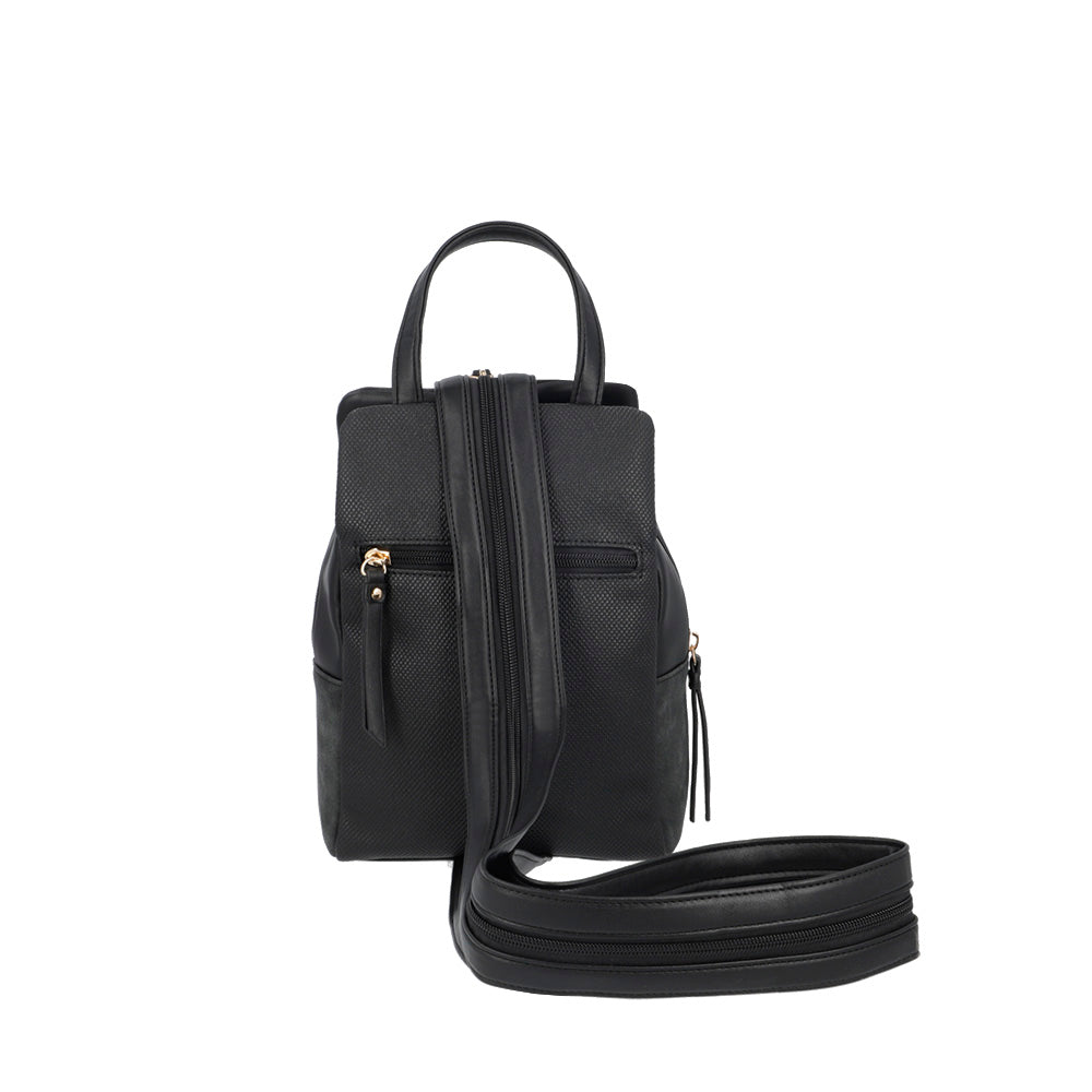 saxoline Mochila Manhattan negra mediana Ahorra y exporta