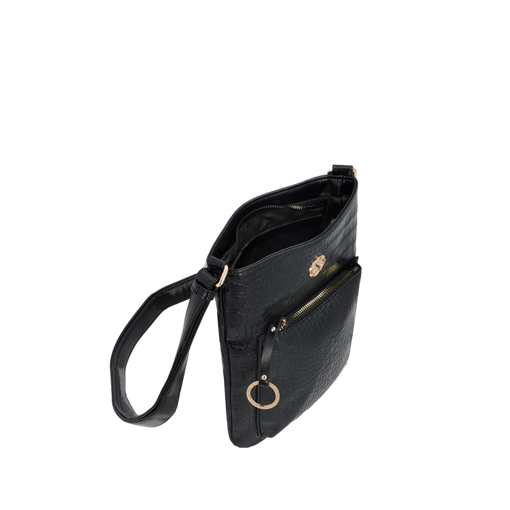 saxoline Bandolera Osaka negra Precios de Black Friday