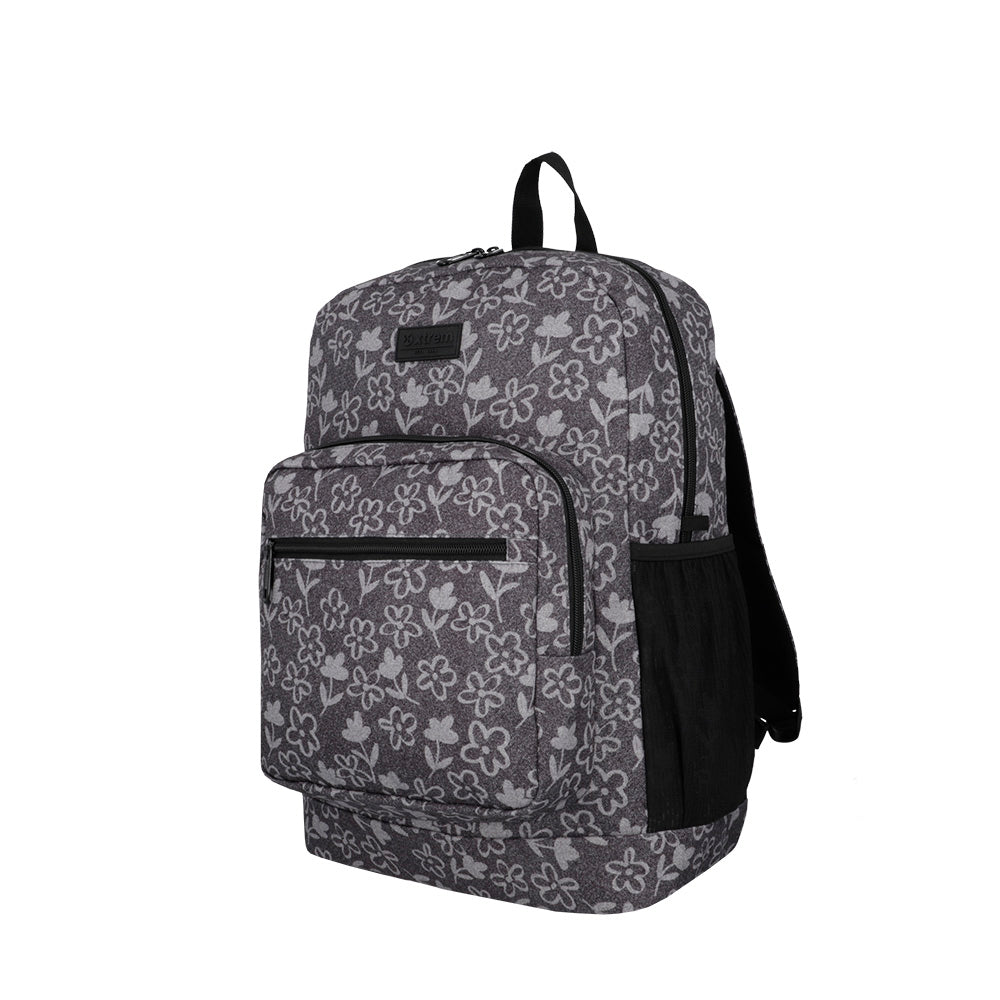 saxoline Mochila para notebook 16" Everdale negra flores Solo hoy