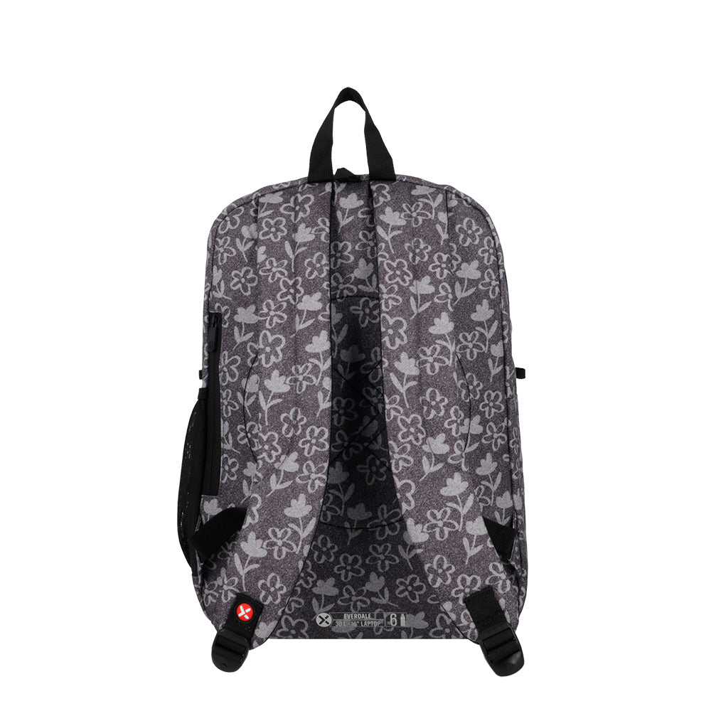 saxoline Mochila para notebook 16" Everdale negra flores Solo hoy