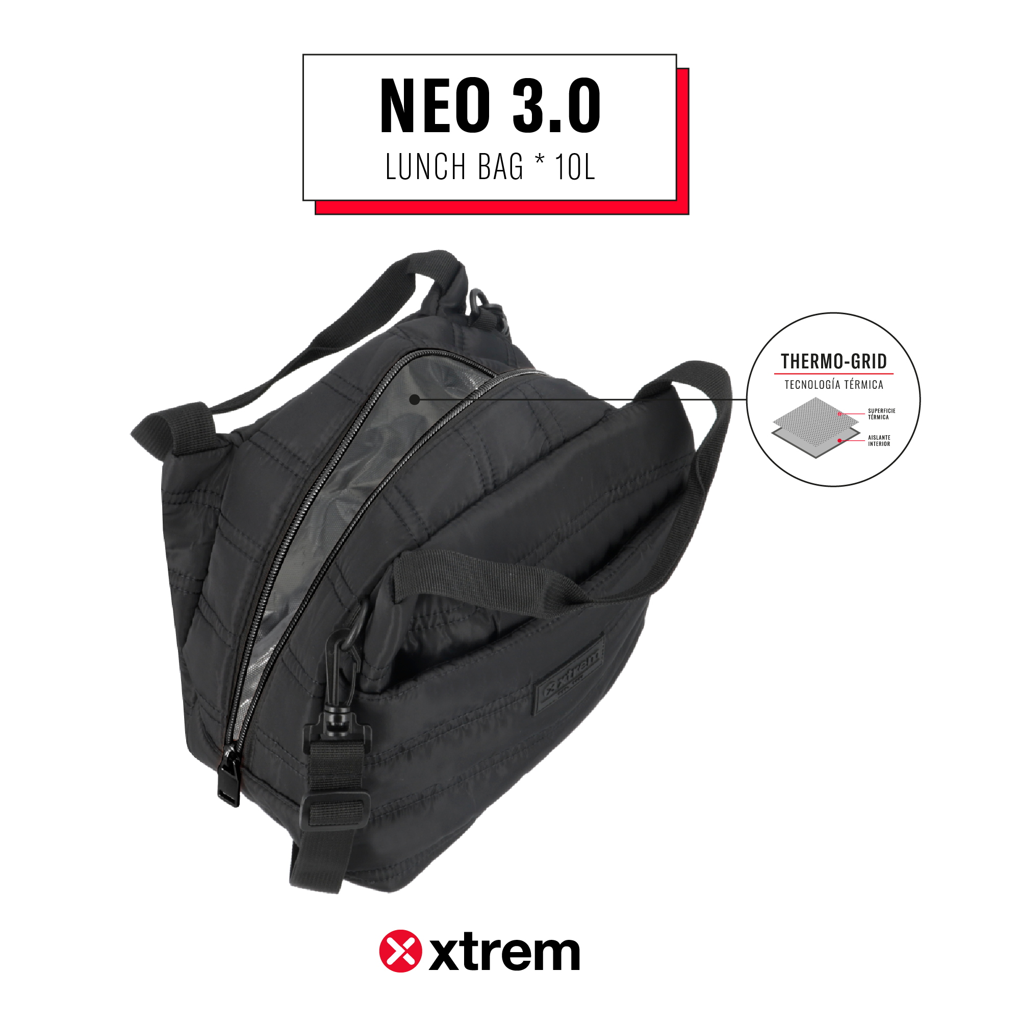 saxoline Lonchera térmica Neo 3.0 negra Ofertas de temporada