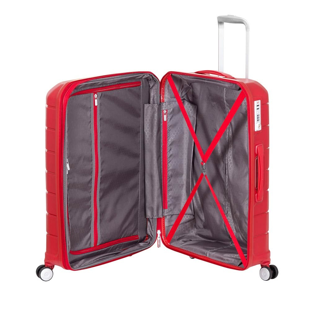 saxoline Maleta Rígida Octolite SPINNER 68/25 EXP Rojo M Promoción por tiempo limitado