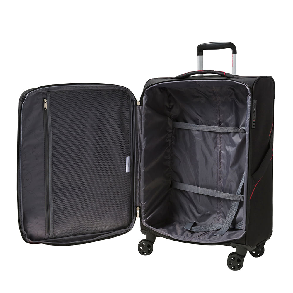 saxoline Maleta Vancouver Sx Spinner 24 Black M 69 Lts Superdescuento