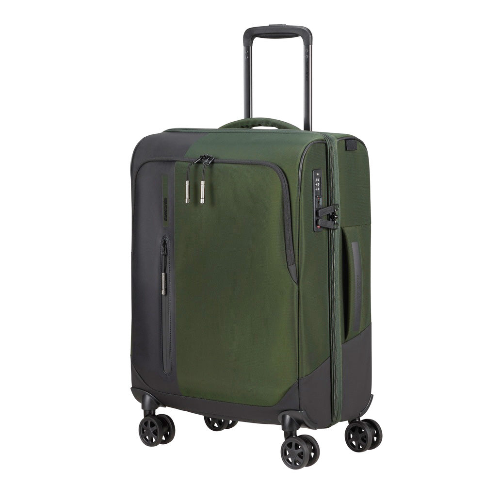 saxoline Maleta de cabina BIZ2GO verde oscuro Ofertas especiales