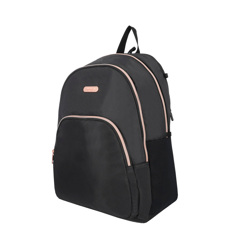 saxoline Mochila para notebook 15" Kansas negra/rosada Ofertas