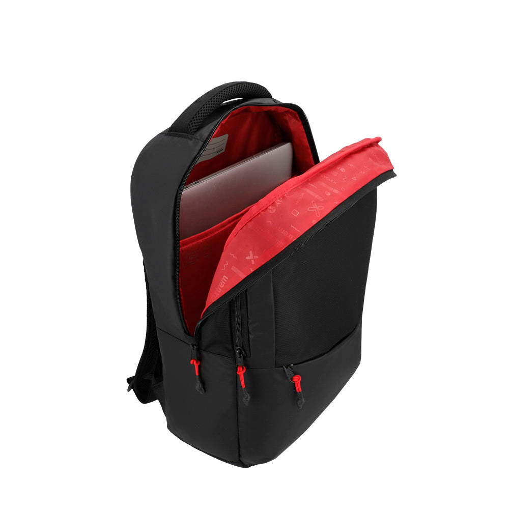 saxoline Mochila para notebook 16" Redwood negra/roja Rebajas de fábrica