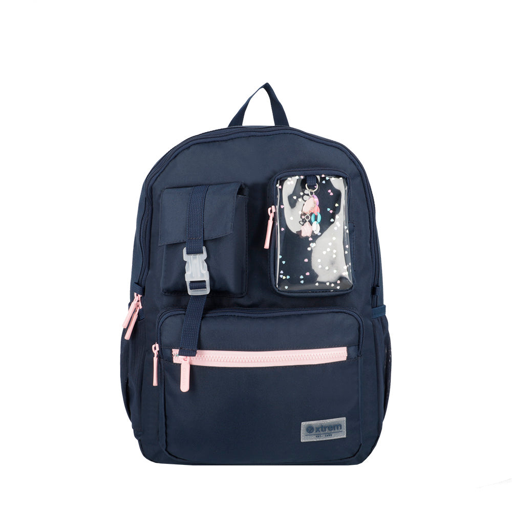 saxoline Mochila para notebook 15" Cleveland azul/rosada