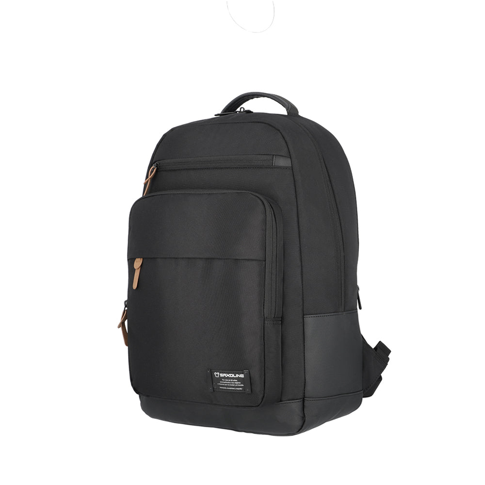 saxoline Mochila para notebook City negro 17" Envío internacional gratuito
