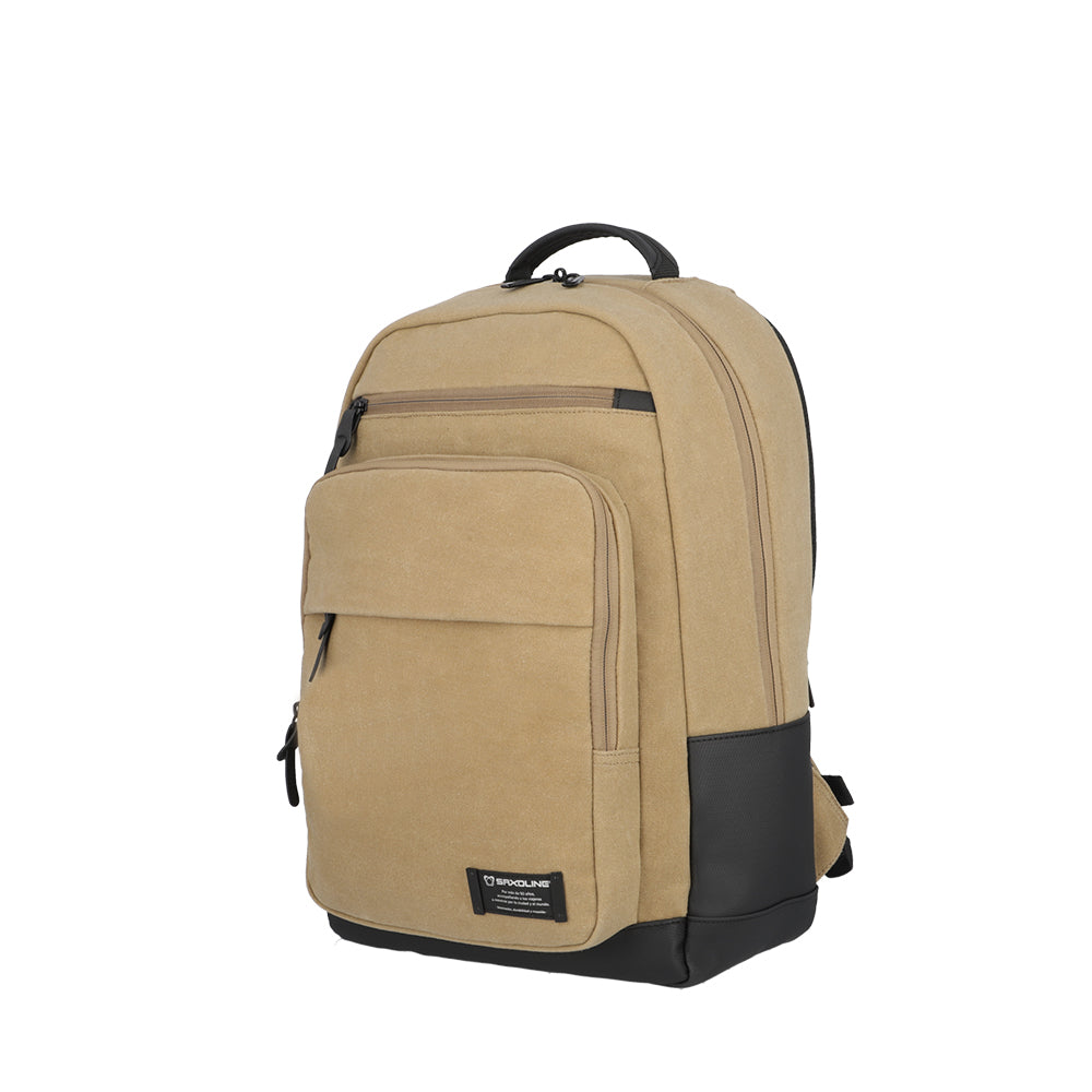 saxoline Mochila para notebook City beige 17" Libre de impuestos