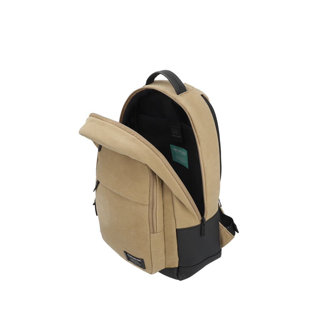 saxoline Mochila para notebook City beige 17" Libre de impuestos