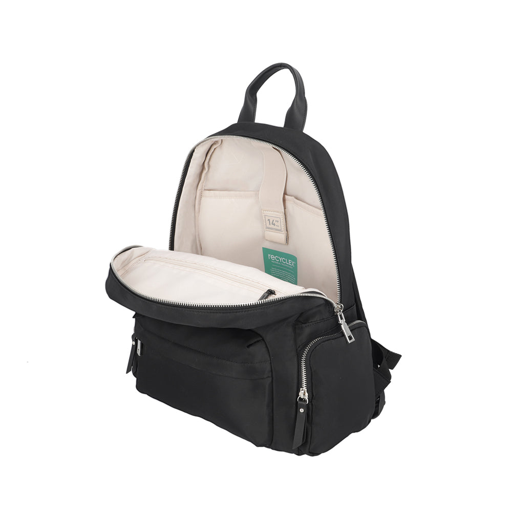 saxoline Mochila para notebook mujer Madison negro 14" Rebajas de fin de temporada