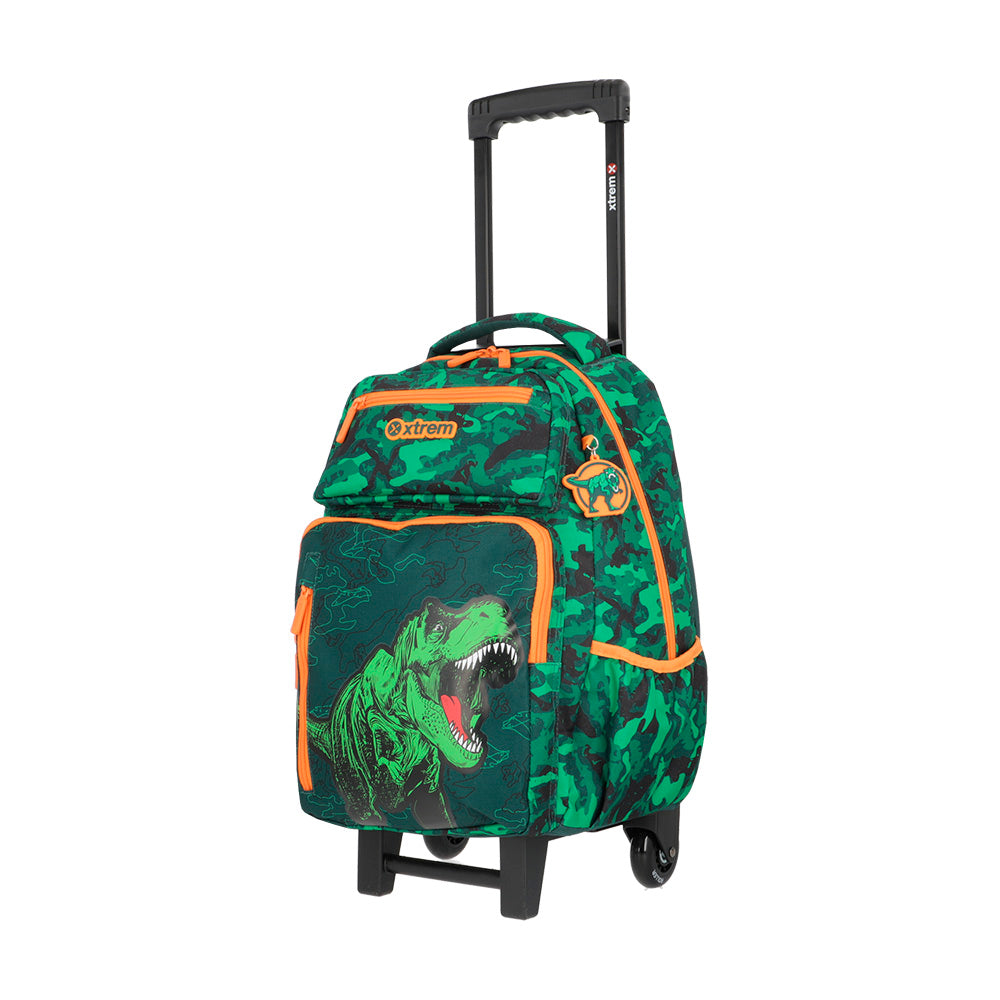 saxoline Set mochila + lonchera + estuche Run Pack verde dino Rebajas baratas