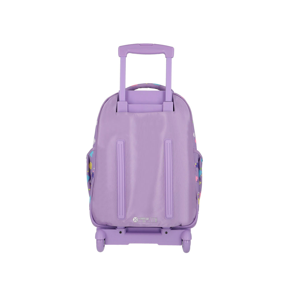 saxoline Mochila con ruedas Cross 2.0 lila gato Los más vendidos