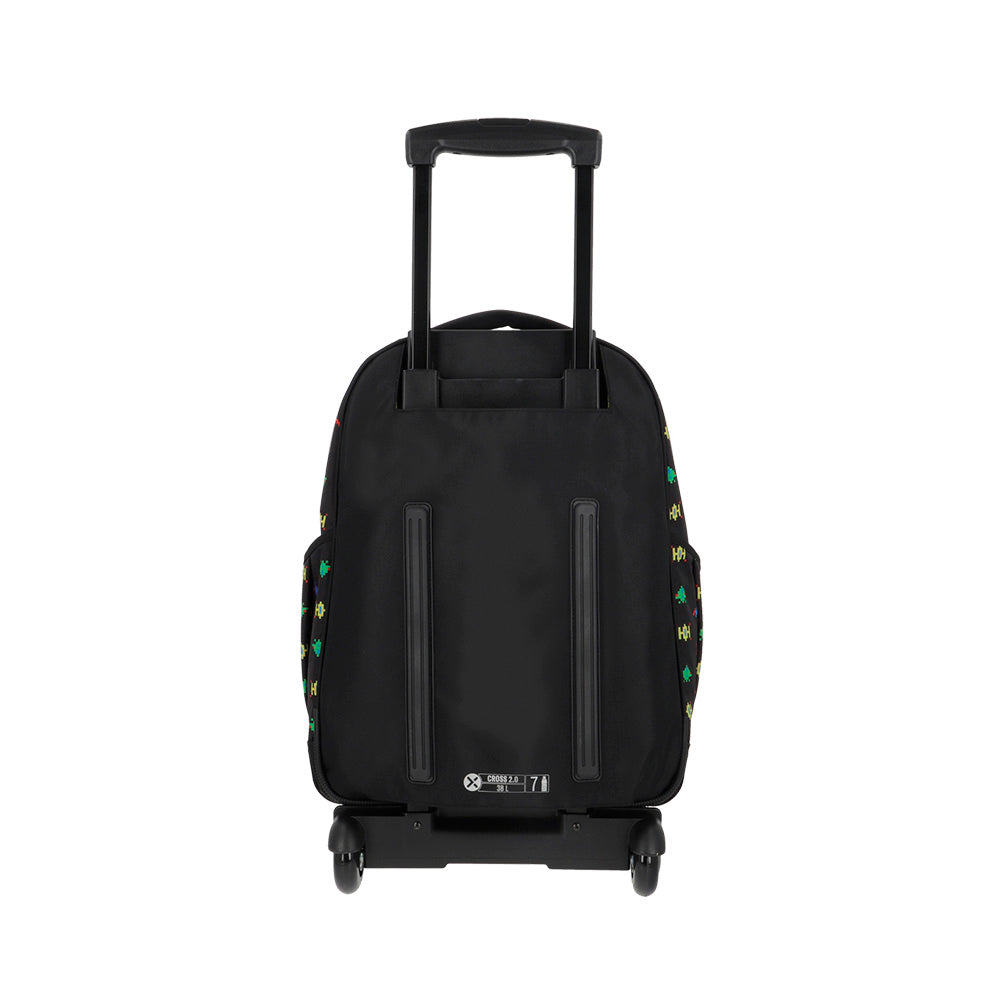 saxoline Mochila con ruedas Cross 2.0 negra arcade Liquidación