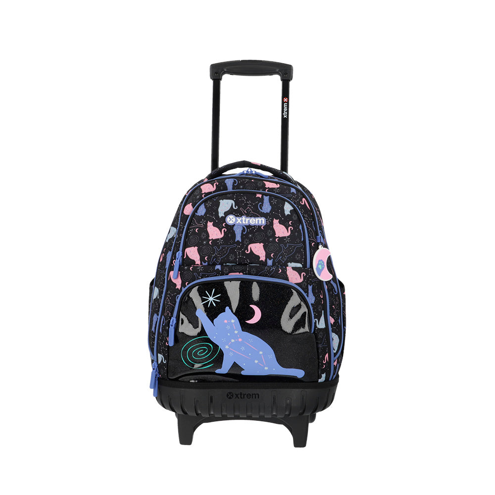 saxoline Mochila con ruedas Cross 2.0 negra