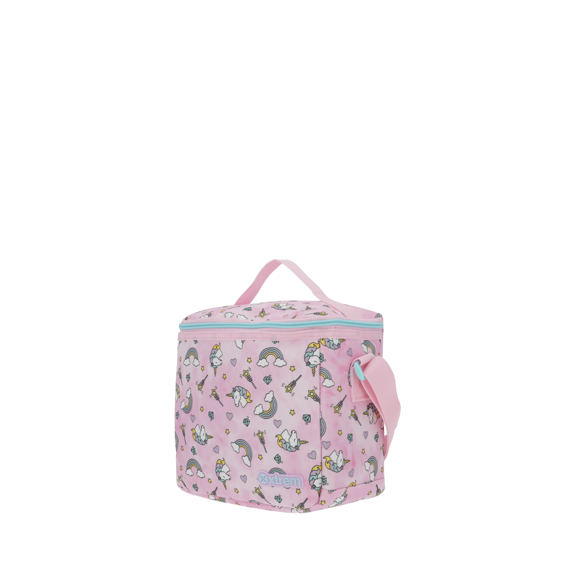 saxoline Set mochila con ruedas + lonchera + estuche New Run Pack Unicorn rosado Rebajas top