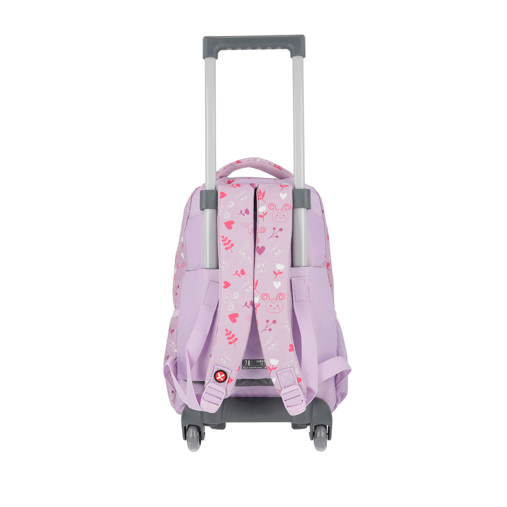 saxoline Mochila con ruedas para niñas Lincoln Rabbit lila Envío gratis