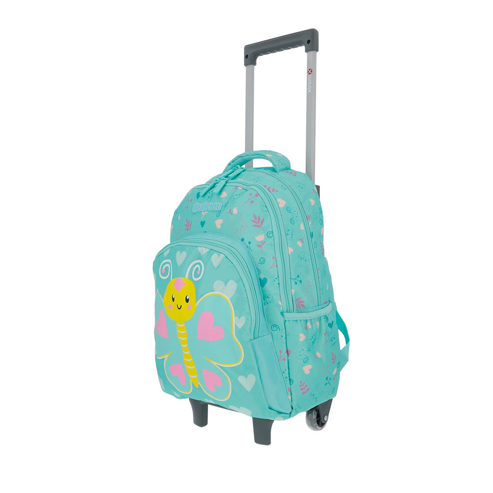 saxoline Mochila con ruedas para niñas Lincoln Butterfly ÚLTIMAS EDICIONES