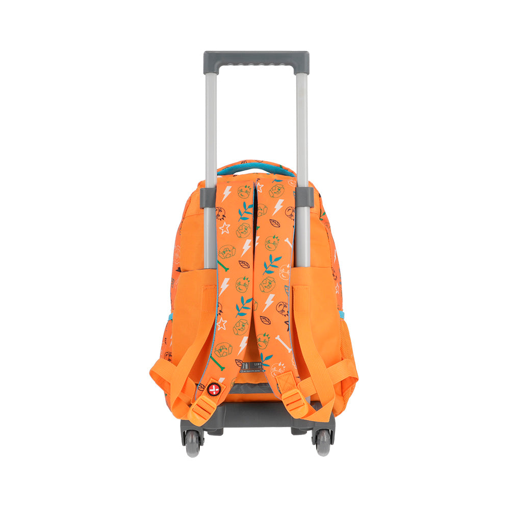 saxoline Mochila con ruedas para niños Lincoln Lion naranja Último día