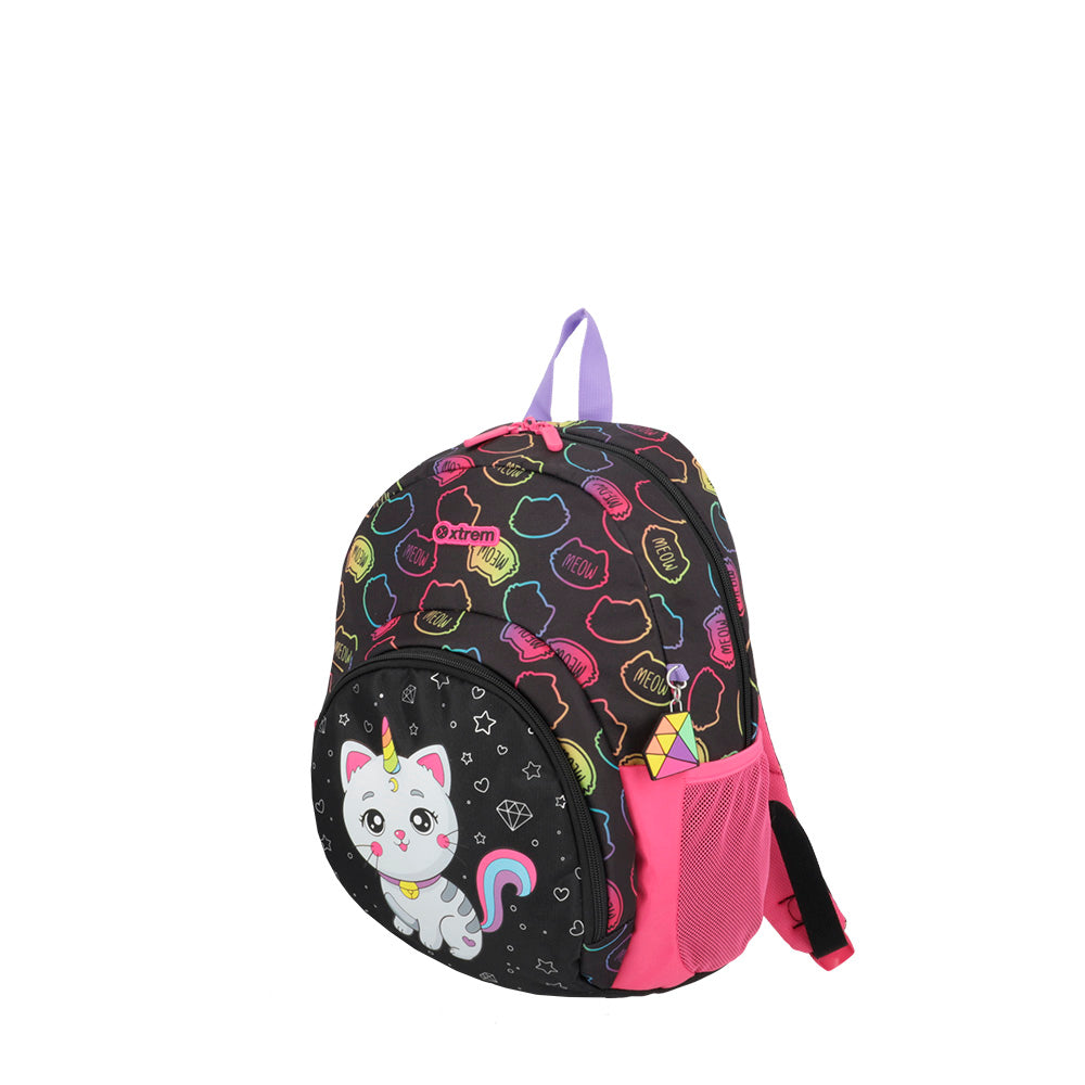 saxoline Mochila Power negra gato Solo hoy