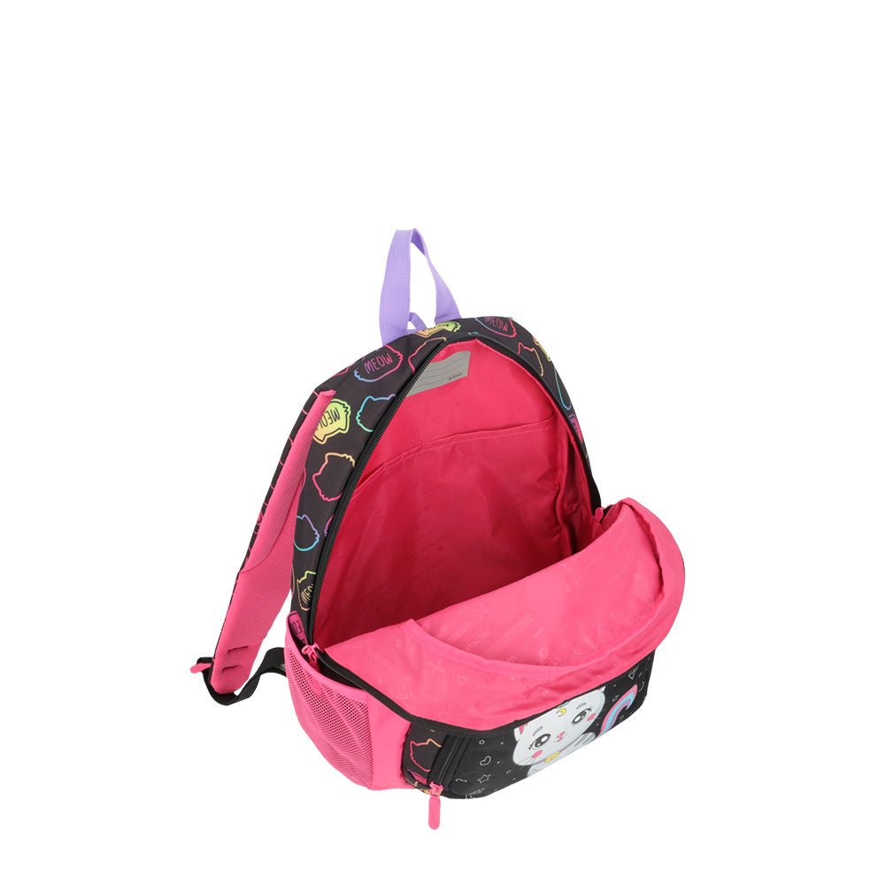 saxoline Mochila Power negra gato Solo hoy