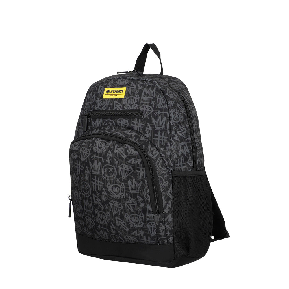 saxoline Set mochila + bolsa + lonchera + estuche Multipack black Superdescuento