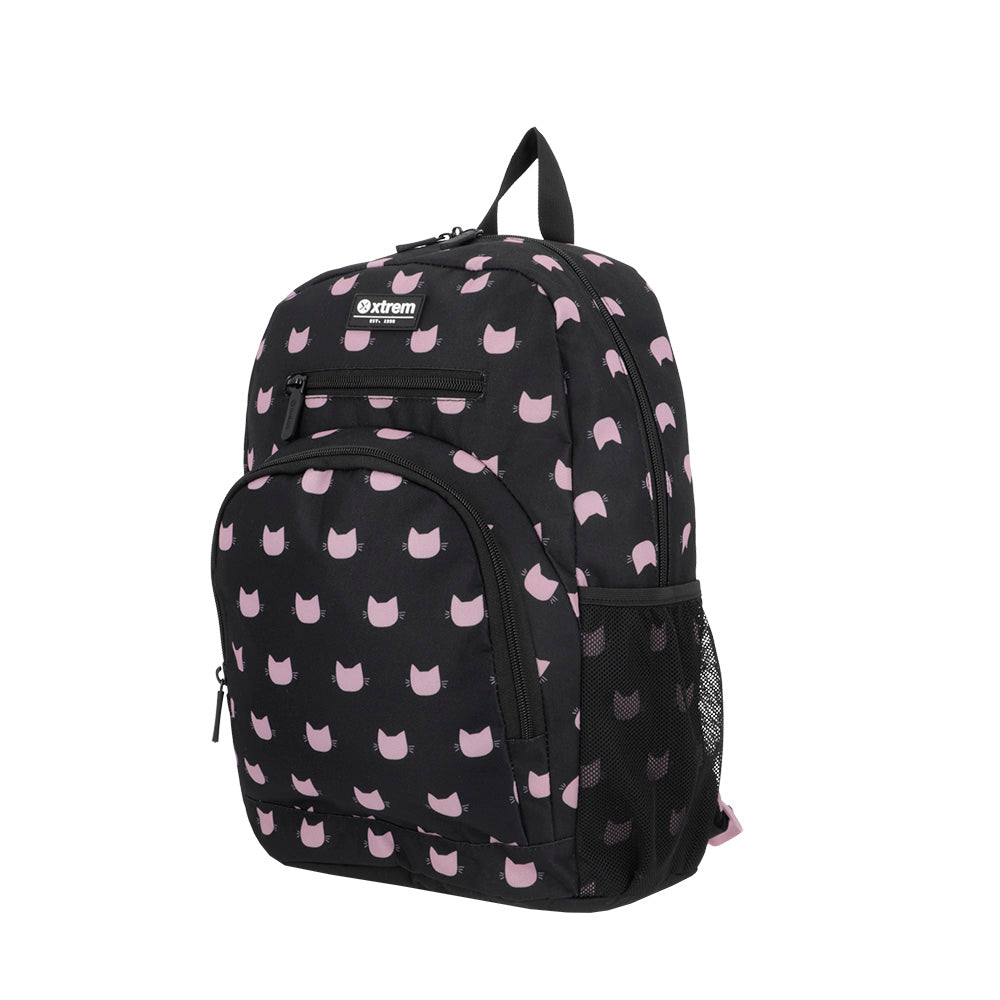 saxoline Set mochila + bolsa + lonchera + estuche Multipack negro gato Tienda de fábrica