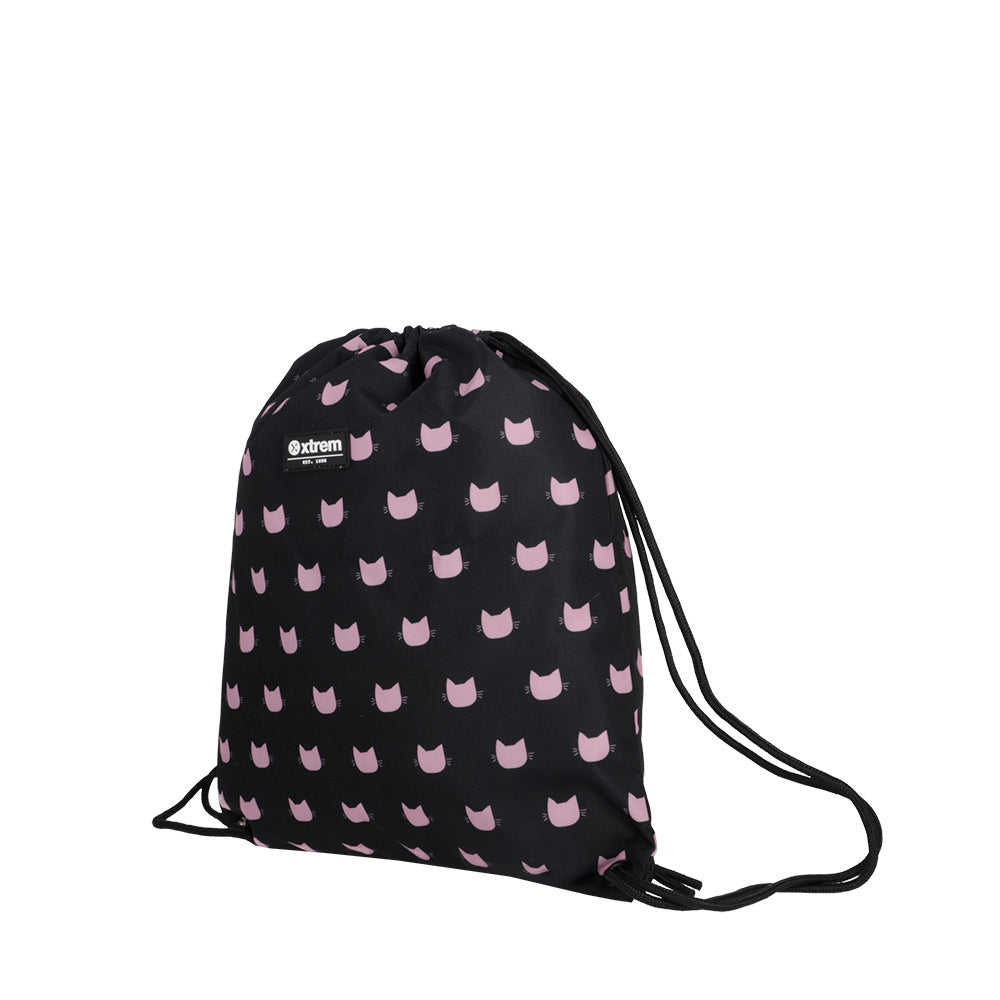 saxoline Set mochila + bolsa + lonchera + estuche Multipack negro gato Tienda de fábrica