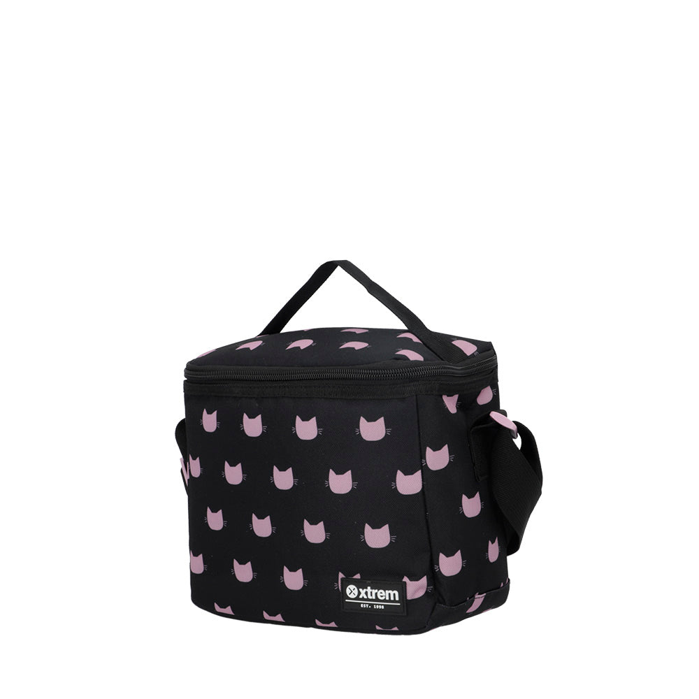 saxoline Set mochila + bolsa + lonchera + estuche Multipack negro gato Tienda de fábrica