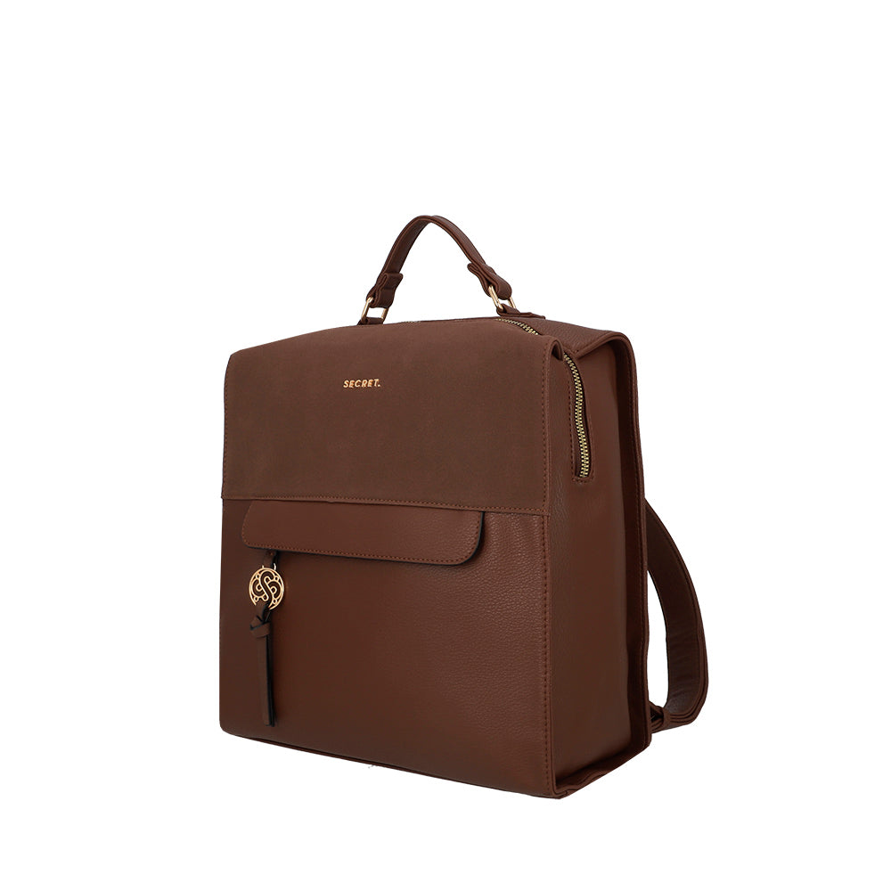saxoline Mochila grande Laurens café Outlet