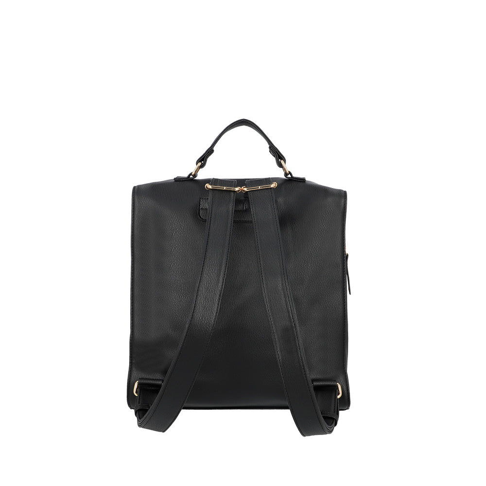 saxoline Mochila grande Laurens negra Outlet online