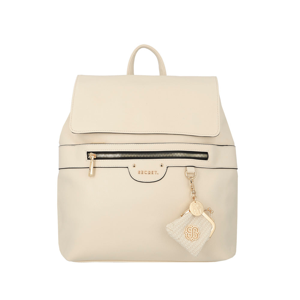 saxoline Mochila grande Lisse beige